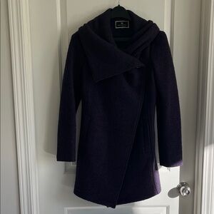 NWT Melanie Lyne purple wool blend jacket size xs